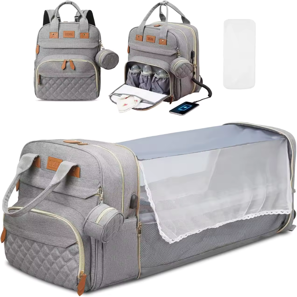 Le Nomade — Sac à Langer avec Lit Intégré