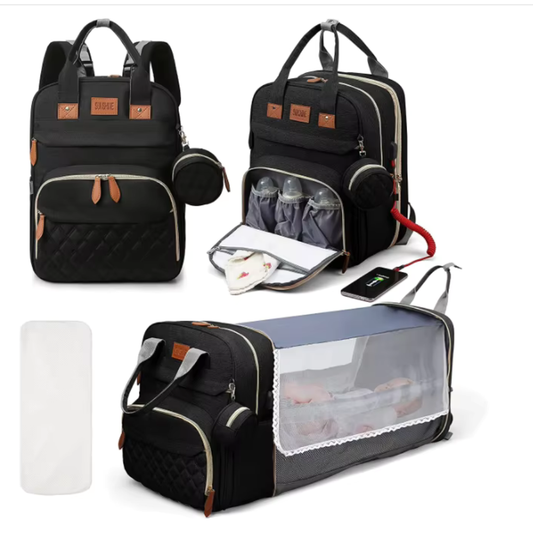 The Wanderer — Diaper Bag with Integrated Bassinet